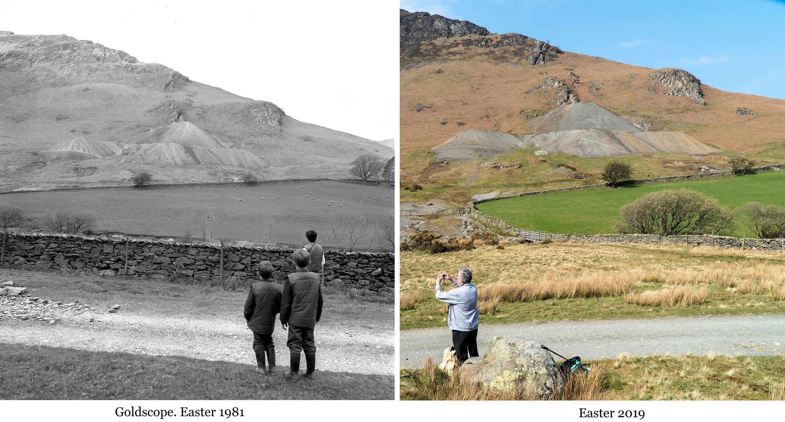 Goldscope Mine 1981 and 2019 